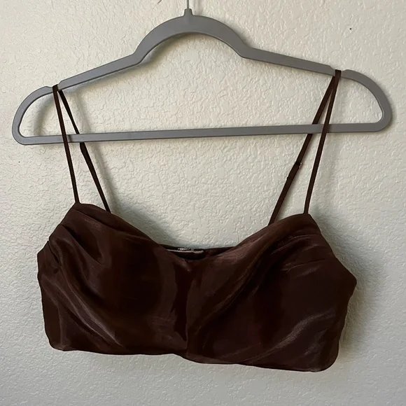 LOVERS + FRIENDS | Benny Midi Skirt & Bra Top Set in Chocolate Brown | Size S|XS - Picture 5 of 16